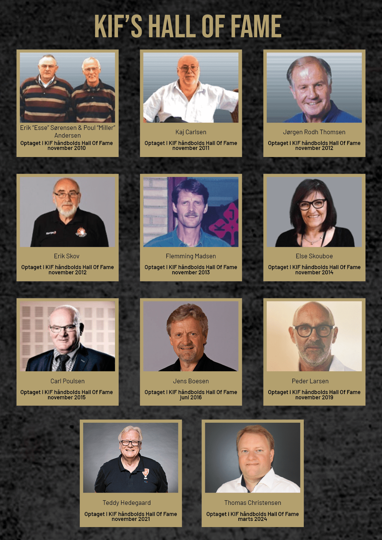 KIF'S HALL OF FAME
